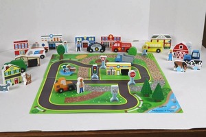 Melissa &amp Doug Wooden City Playset&nbsp