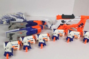 Nerf Sharpsfire, Disruptor & Triad EX-3 Blasters Mixed Lot With Darts