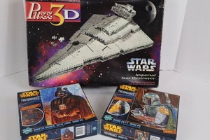 Star Wars 3D Puzzle Set With Imperial Star Destroyer, Darth Vader & Boba Fett
