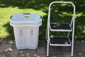 TriCam Step Stool & Laundry Baskets Mixed Lot