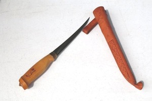 Marttiini Fillet Knife With Wooden Handle & Sheath 11 in