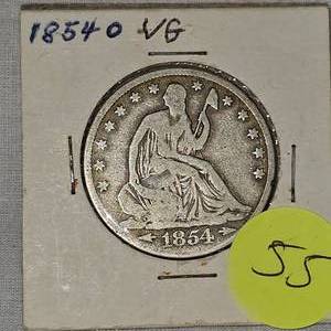 1854 O Seated Liberty Half Dollar, A true rarity----------