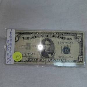1953 $5 Silver Certificate