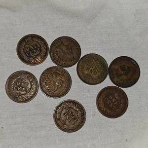 Assortment of 8 Indian Head Pennys 1c