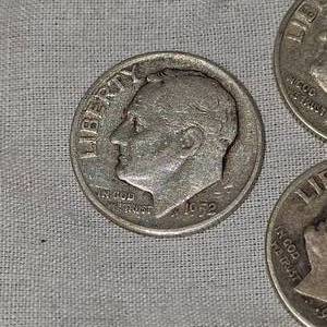 1946,53,52,64,61 Roosevelt Dimes 10c
