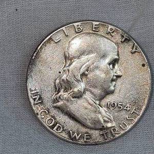 1954 Franklin Half 50c