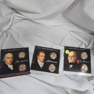 Coins of America Presidents $1, QTY 3 Proofs