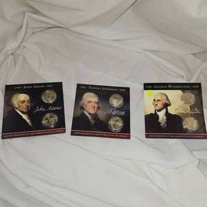 Coins of America Presidents $1, QTY 3 Proofs