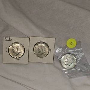 1065.1965.1969 Kennedy 50c, 40% Silver