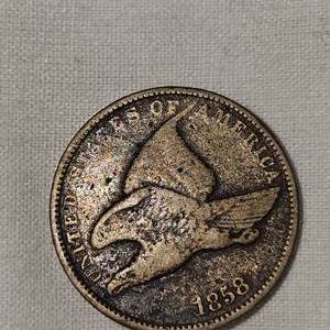 1858 Flying Eagle 1c