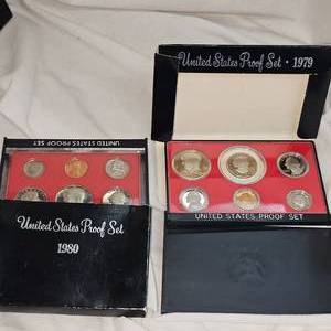 19791980 United States Proof Set Lot of 2