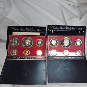 19771978 United States Proof Set Lot of 2