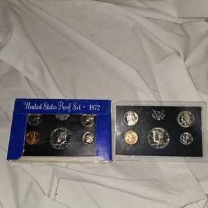 19711972 United States Proof Set Lot of 2