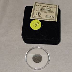 1866 Three Cent Nickel VF