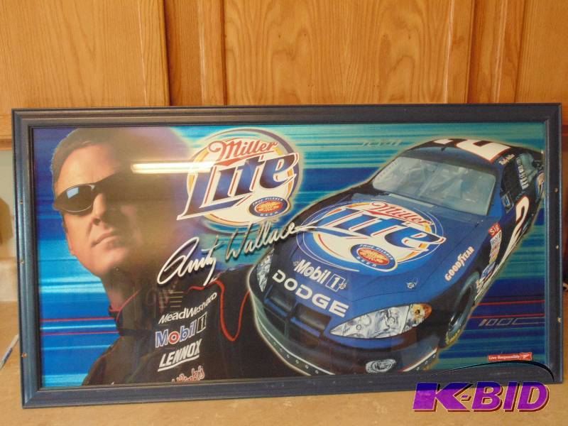 lot 1 image: Rusty Wallace Mirror