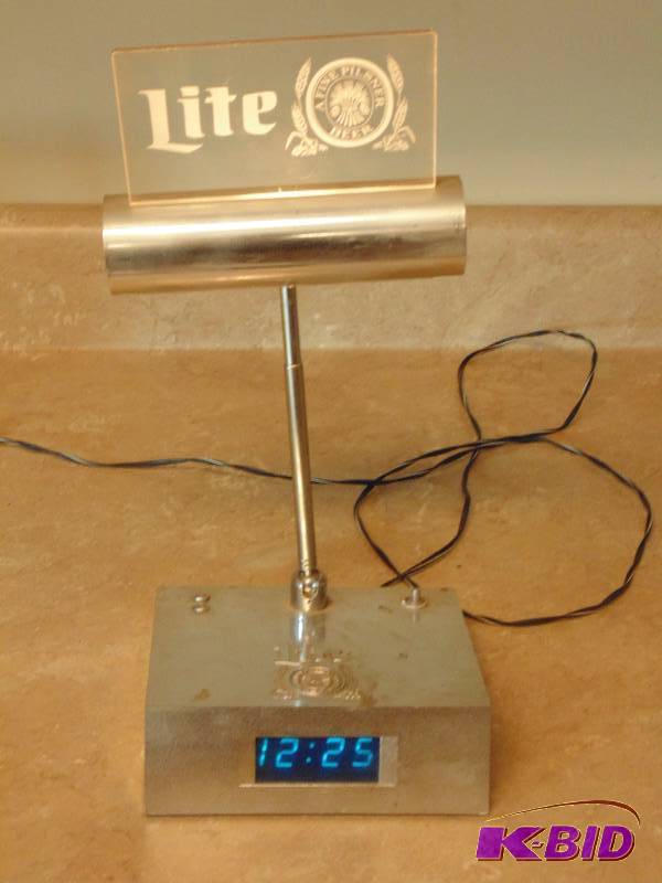 lot 6 image: Miller Light Clock