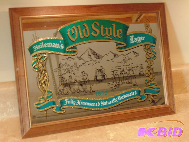 lot 8 image: Old Style Mirror