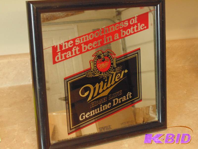 lot 12 image: Miller Genuine Draft Mirror