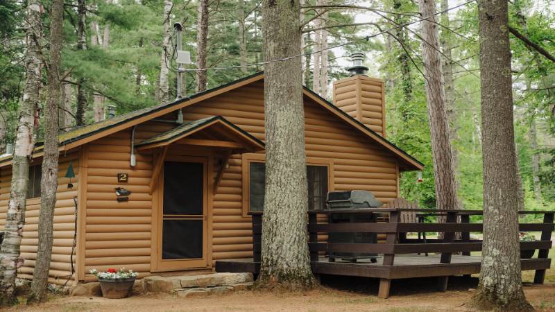 CB02 Timber Bay Cabin Experience - Two Bedroom Experience - The Chipmunk - 2 Room - 2 Bed Sleeps 4