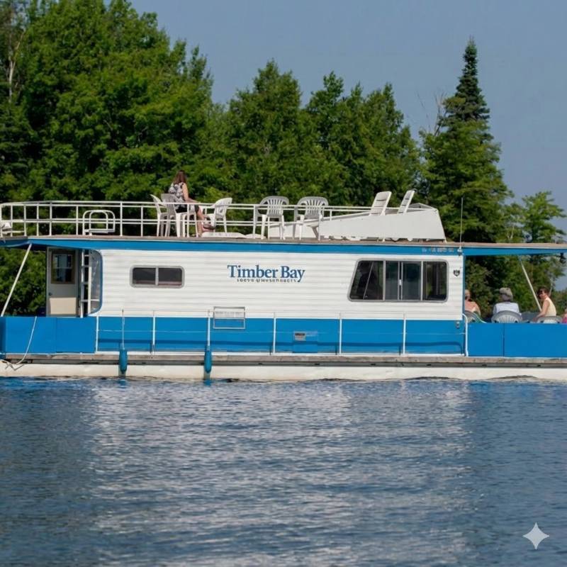 HB09 Timber Bay Houseboat Experience - Sportsmans Series - Bass - Sleeps 4-6