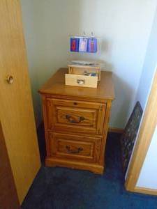Night standfile cabinet. As shown. CASH ON SITE ONLY. PICKUP IS TUESDAY MAY 19TH FROM 11 AM TO 4 PM. REGARDLESS WHAT THE SCHEDULE STATES.