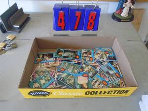 Vintage 1977 Starwars trading cards also inlcuded Charlies angels trading cards. . Very nice condition. Approx 40 to 50 in the box. As shown. CASH ON SITE ONLY. PICKUP IS TUESDAY MAY 19TH FROM 11 AM TO 4 PM. REGARDLESS WHAT THE SCHEDULE STATES.