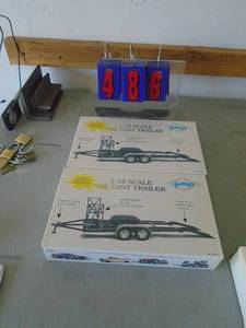 2 diecasts trailers. New in the box. As shown. 118 scale. CASH ON SITE ONLY. PICKUP IS TUESDAY MAY 19TH FROM 11 AM TO 4 PM. REGARDLESS WHAT THE SCHEDULE STATES.
