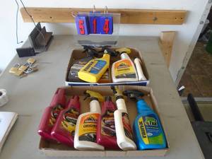 2 flats of cleaning supplies. As shown. CASH ON SITE ONLY. PICKUP IS TUESDAY MAY 19TH FROM 11 AM TO 4 PM. REGARDLESS WHAT THE SCHEDULE STATES.