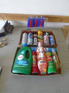 2 flats of cleaning supplies. As shown. CASH ON SITE ONLY. PICKUP IS TUESDAY MAY 19TH FROM 11 AM TO 4 PM. REGARDLESS WHAT THE SCHEDULE STATES.