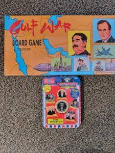 Gulf War Board game and 46 President Magnets