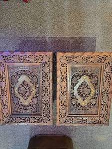 Vintage Hand Curved Pakistan Side Tables