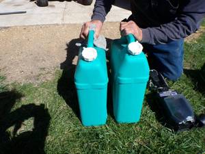 Two Potable Water Containers Like New 6 Gallon Each