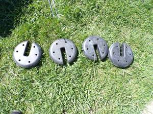 Four 20 lbs Leg Weights for 10 foot Canopy Like New