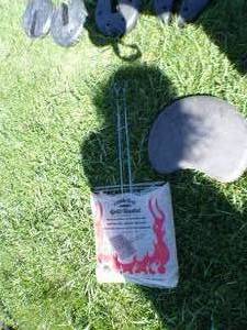 Drink Holder and Fishing Pole Holder.&nbsp Also a Seat for the top of a 5 gallon bucket and a Grill Basket.&nbsp