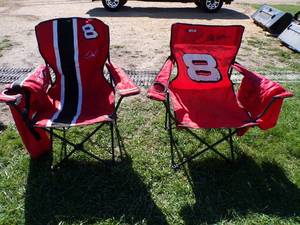 Two Dale Jr. Camping Chairs (like new)