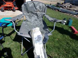 One Grey Oversized Camping Chair (Like New)