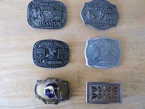 Set of 6 Belt Buckles