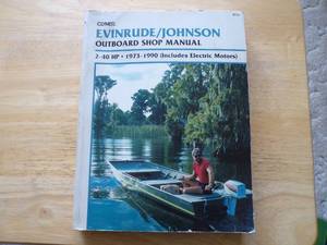 Clymer EvinrudeJohnson Outboard Shop Manual 2 to 40 HP - 1973-1990 (Includes Electric Motors)