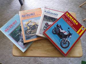 Set of 4 Clymer & Haynes Service Repair Maintenance Manuals.