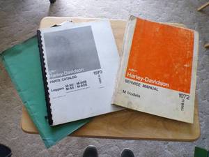 AMF Harley-Davidson Service Manual & 2 Parts Catalogs
