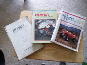 Set of 3 Clymer Honda Service Repair Maintenance Manuals