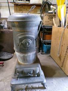 Antique Belle Cast Iron Wood Stove