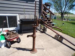 Vintage Red Jacket Well Pump
