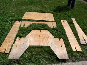 Portable Picnic Table - 8 Pieces - Easy Set up & Break Down.