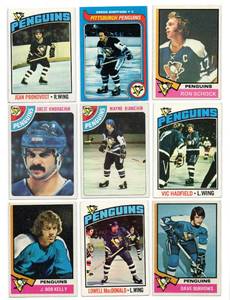 Lot Of 9 Vintage Hockey Cards Including 1979 Topps Gregg Sheppard #172, 1978-79 Wayne Bianchin #103, and More