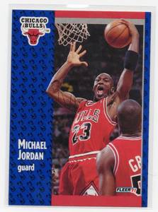 1991-92 Fleer Michael Jordan #29 Basketball Card