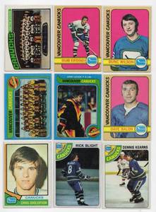 Lot Of 9 Vintage Hockey Cards Including 1972 Topps Orland Kurtenbach #46, 1979-80 Topps Don Lever #203, and More