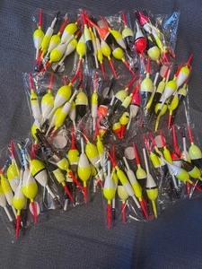 Lot of fishing bobbers
