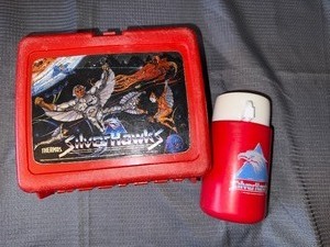 Vintage Silverhawks 1986 thermos set