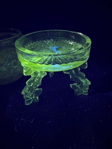 Lot of vintage glass that GLOWS green